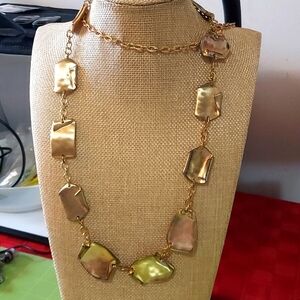 Chicos gold tone necklace
